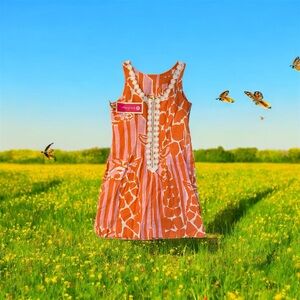 Lilly Pulitzer for Target Orange and Pink Dress size 4 NWT